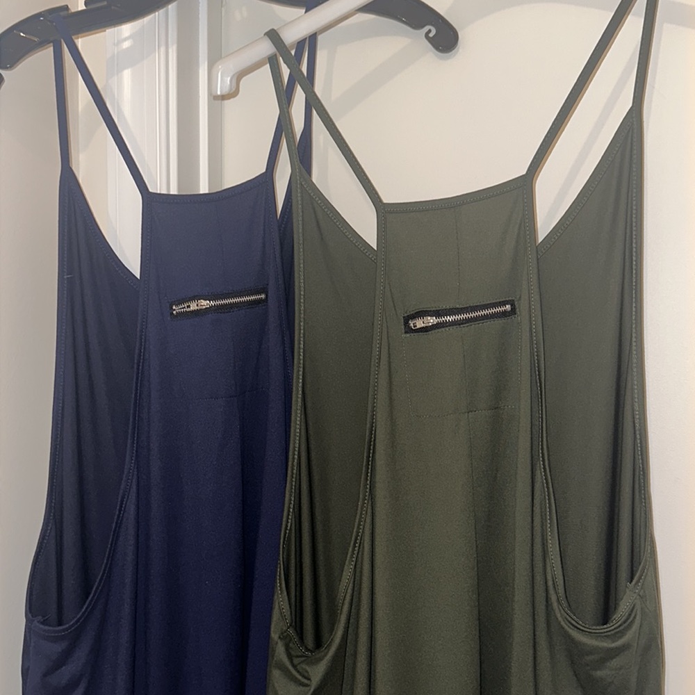BOHO spaghetti strap loose fitting jumpsuit stylish, & comfortable lightweight